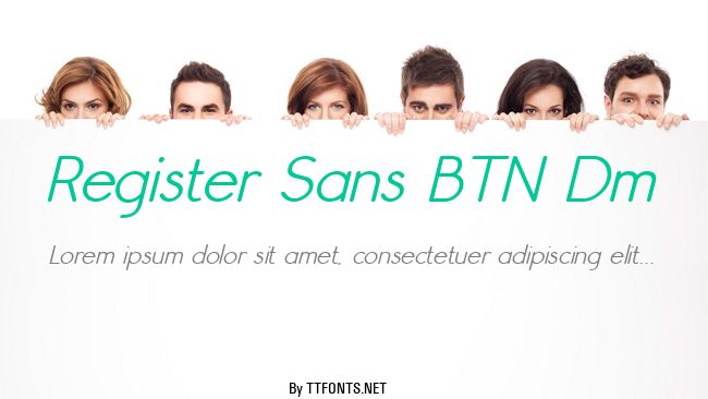 Register Sans BTN Dm example